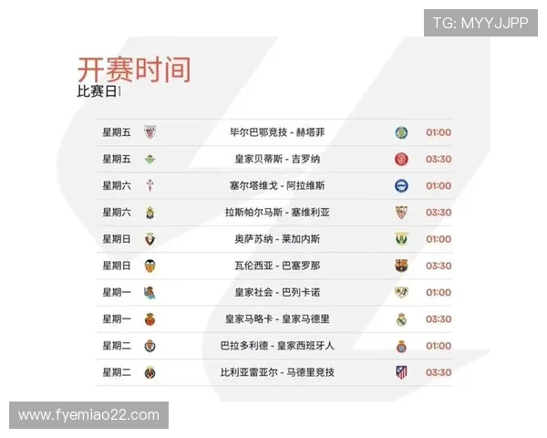 2017年央视体育频道西甲联赛直播时间表